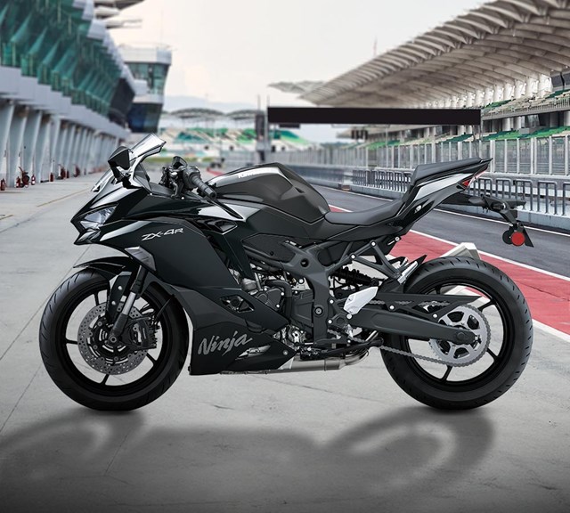 Image of 2026 NINJA ZX-4R in action